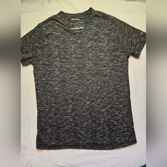 ProjekRaw Mens Gray Heathered V-neck Short Sleeve Shirt Size Small - Picture 1 of 8